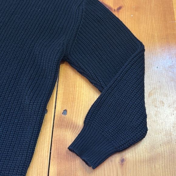 WILFRED (Aritzia) S Black 100% Merino Wool Monpellier Sweater Dress Turtleneck - Picture 5 of 10